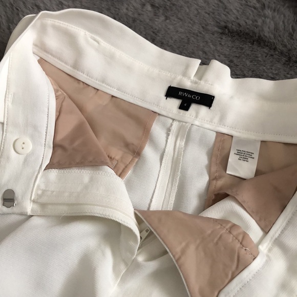 NWOT RW& Co | High Waisted Pleated Dress Shorts - Picture 3 of 6